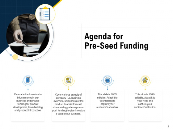 Raise Funding From Pre Seed Money Agenda For Pre Seed Funding Inspiration PDF Raise Funding From Pre Seed Money Agenda For Pre Seed Funding Inspiration PDF