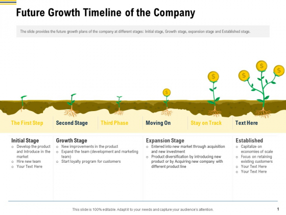 Raise Funding From Pre Seed Money Future Growth Timeline Of The Company Designs PDF Raise Funding From Pre Seed Money Future Growth Timeline Of The Company Designs PDF