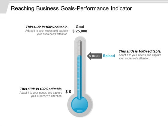 Reaching Business Goals Performance Indicator Ppt PowerPoint Presentation Pictures Infographic Template