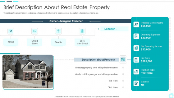 Real Estate Assets Financing Analysis Brief Description About Real Estate Property Professional PDF Real Estate Assets Financing Analysis Brief Description About Real Estate Property Professional PDF