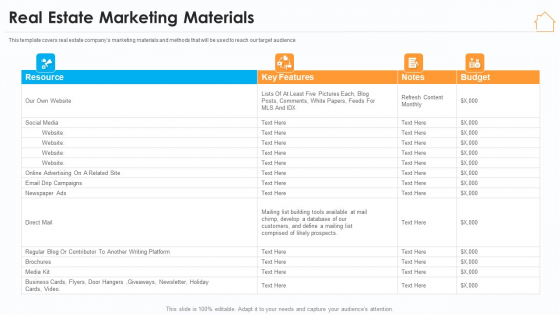 Real Estate Marketing Strategy Vendors Real Estate Marketing Materials Brochure PDF Real Estate Marketing Strategy Vendors Real Estate Marketing Materials Brochure PDF