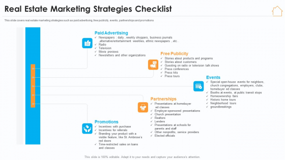 Real Estate Marketing Strategy Vendors Real Estate Marketing Strategies Checklist Portrait PDF Real Estate Marketing Strategy Vendors Real Estate Marketing Strategies Checklist Portrait PDF