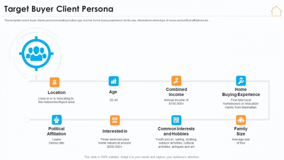 Real Estate Marketing Strategy Vendors Target Buyer Client Persona Elements PDF Real Estate Marketing Strategy Vendors Target Buyer Client Persona Elements PDF