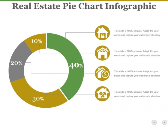 Real Estate Pie Chart Infographic Ppt PowerPoint Presentation Show Diagrams