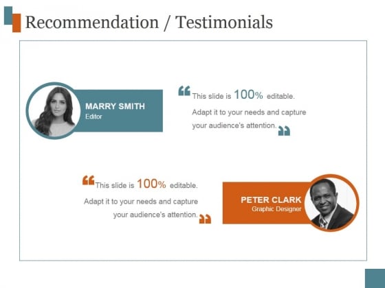 Recommendation Testimonials Ppt PowerPoint Presentation Themes