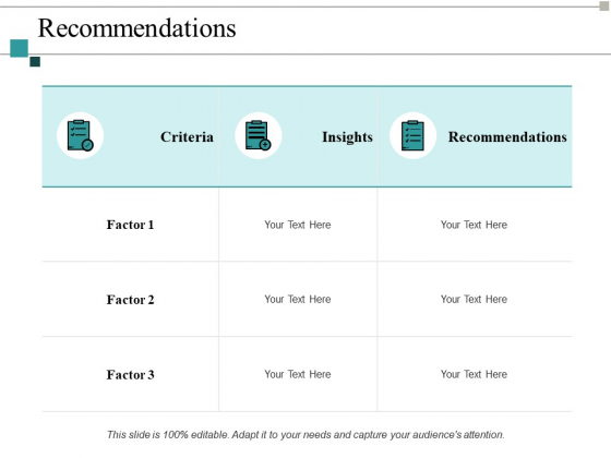 Recommendations Ppt PowerPoint Presentation Design Ideas Recommendations Ppt PowerPoint Presentation Design Ideas