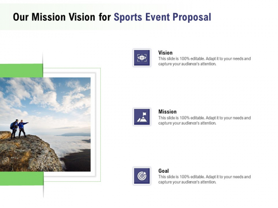 Recreational Program Our Mission Vision For Sports Event Proposal Ppt Summary Design Inspiration PDF Recreational Program Our Mission Vision For Sports Event Proposal Ppt Summary Design Inspiration PDF