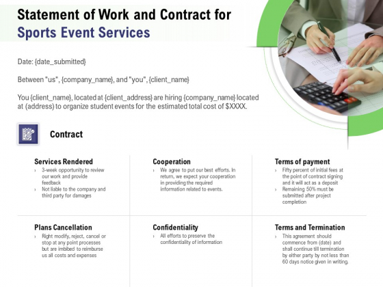 Recreational Program Proposal Statement Of Work And Contract For Sports Event Services Ppt Outline Visuals PDF Recreational Program Proposal Statement Of Work And Contract For Sports Event Services Ppt Outline Visuals PDF