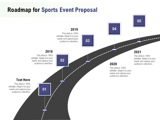 Recreational Program Roadmap For Sports Event Proposal Ppt Ideas Vector PDF