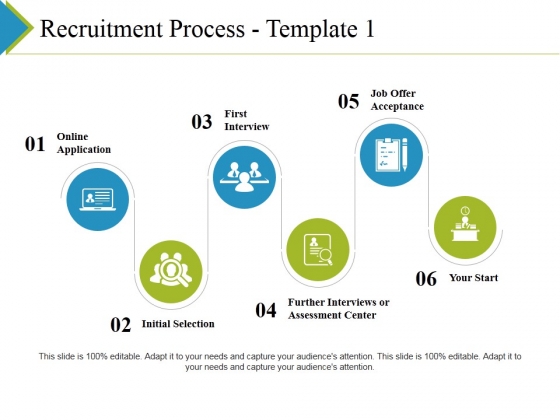 Recruitment Process Template 1 Ppt PowerPoint Presentation Outline Deck