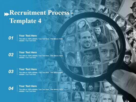Recruitment Process Template 4 Ppt PowerPoint Presentation Gallery Skills