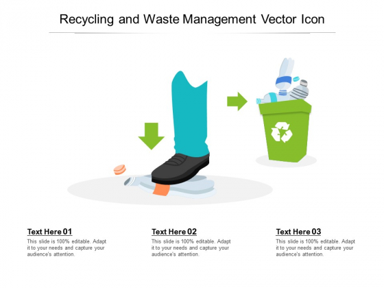 Recycling And Waste Management Vector Icon Ppt PowerPoint Presentation Samples PDF