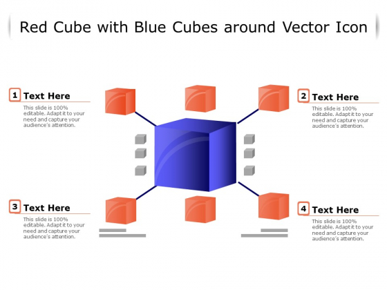 Red Cube With Blue Cubes Around Vector Icon Ppt PowerPoint Presentation File Format Ideas PDF Red Cube With Blue Cubes Around Vector Icon Ppt PowerPoint Presentation File Format Ideas PDF