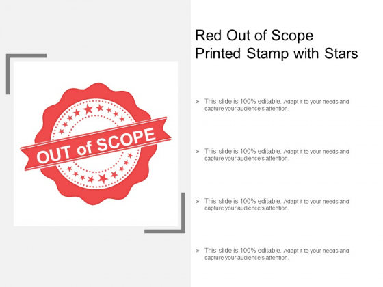 Red Out Of Scope Printed Stamp With Stars Ppt PowerPoint Presentation Professional Graphics Pictures