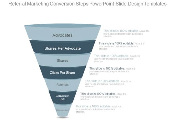 Referral Marketing Conversion Steps Powerpoint Slide Design Templates Referral Marketing Conversion Steps Powerpoint Slide Design Templates