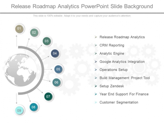 Release Roadmap Analytics Powerpoint Slide Background Release Roadmap Analytics Powerpoint Slide Background