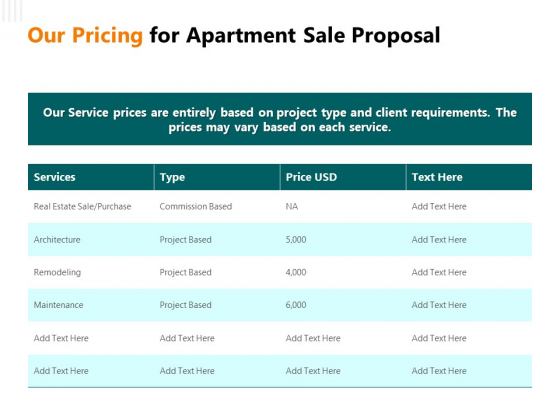 Rent Condominium Our Pricing For Apartment Sale Proposal Ppt Styles Guidelines PDF Rent Condominium Our Pricing For Apartment Sale Proposal Ppt Styles Guidelines PDF