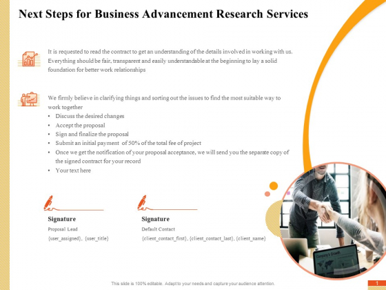 Research Advancement Services Next Steps For Business Advancement Research Services Elements PDF Research Advancement Services Next Steps For Business Advancement Research Services Elements PDF