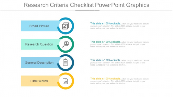 Research Criteria Checklist Powerpoint Graphics
