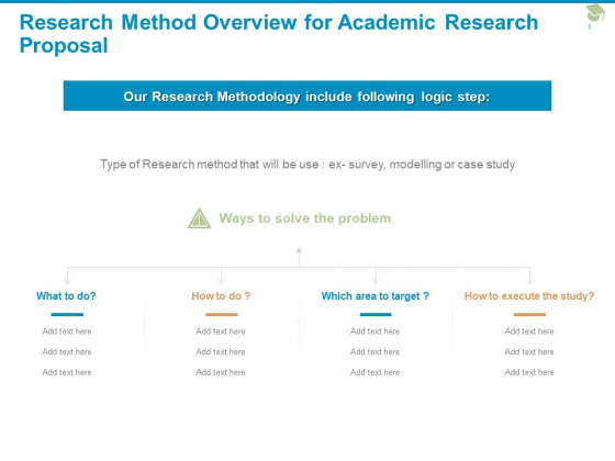 Research Method Overview For Academic Research Proposal Ppt PowerPoint Presentation Ideas Topics