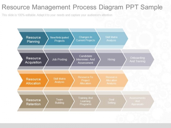 Resource Management Process Diagram Ppt Sample