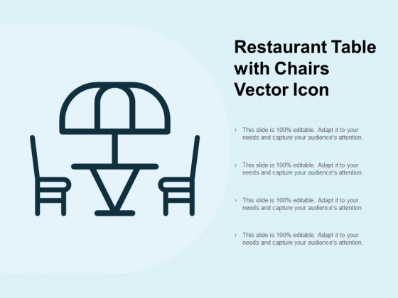 Restaurant Table With Chairs Vector Icon Ppt PowerPoint Presentation Infographic Template Elements Restaurant Table With Chairs Vector Icon Ppt PowerPoint Presentation Infographic Template Elements