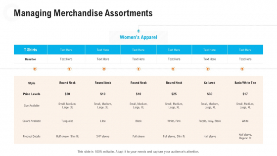 Retail Industry Outlook Managing Merchandise Assortments Themes PDF