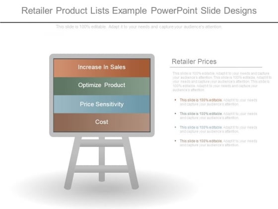 Retailer Product Lists Example Powerpoint Slide Designs Retailer Product Lists Example Powerpoint Slide Designs