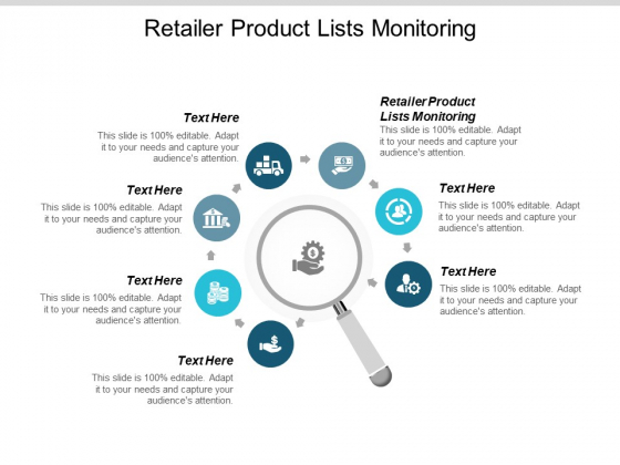 Retailer Product Lists Monitoring Ppt PowerPoint Presentation Ideas Format Cpb