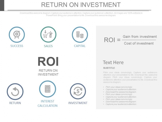 Return On Investment Business Ppt Slides Return On Investment Business Ppt Slides