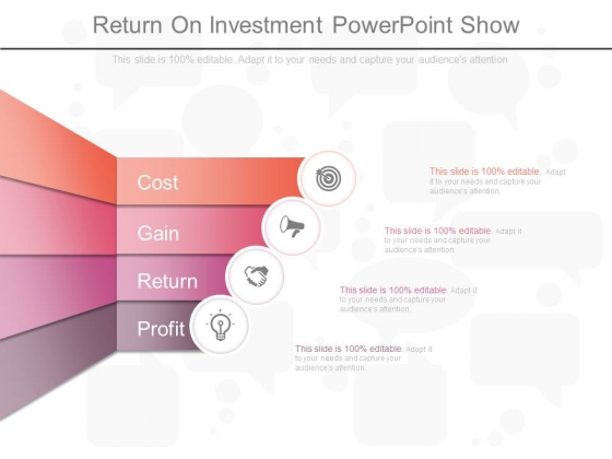 Return On Investment Powerpoint Show Return On Investment Powerpoint Show