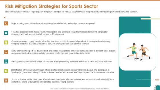 Risk Mitigation Strategies For Sports Sector Ppt File Graphics Tutorials PDF Risk Mitigation Strategies For Sports Sector Ppt File Graphics Tutorials PDF