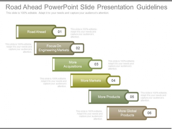 Road Ahead Powerpoint Slide Presentation Guidelines