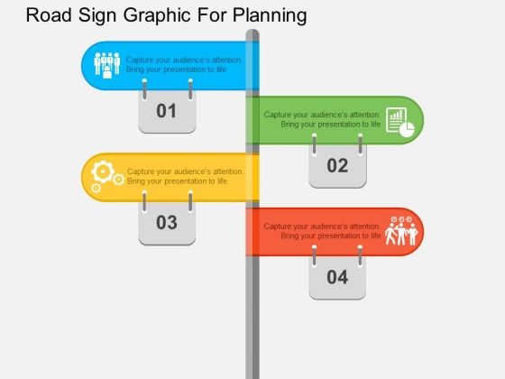 Road Sign Graphic For Planning Powerpoint Templates Road Sign Graphic For Planning Powerpoint Templates