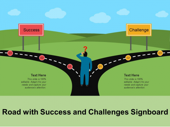 Road With Success And Challenges Signboard Ppt PowerPoint Presentation Gallery Model PDF Road With Success And Challenges Signboard Ppt PowerPoint Presentation Gallery Model PDF