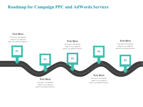 Roadmap For Campaign PPC And Adwords Services Background PDF Roadmap For Campaign PPC And Adwords Services Background PDF