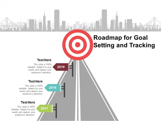 Roadmap For Goal Setting And Tracking Ppt PowerPoint Presentation Gallery Format Ideas