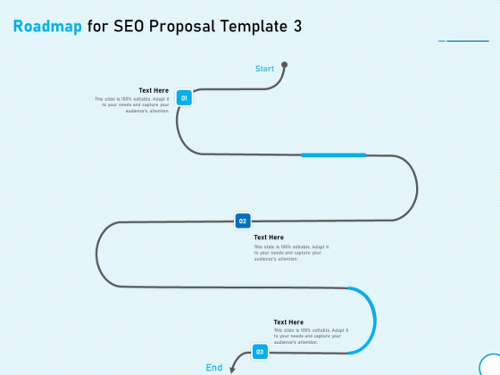 Roadmap For SEO Proposal 3 Step Process Ppt Portfolio Guide PDF
