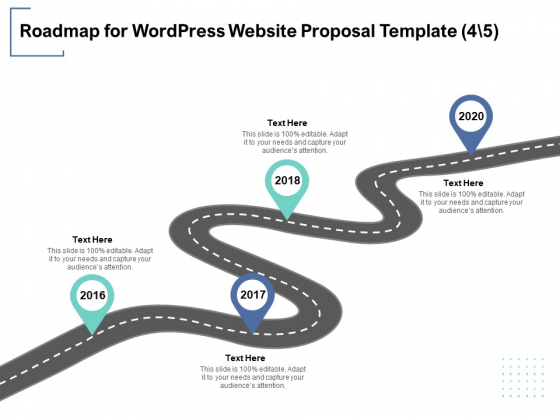 Roadmap For Wordpress Website Proposal Template 4 5 Ppt PowerPoint Presentation Model Influencers Roadmap For Wordpress Website Proposal Template 4 5 Ppt PowerPoint Presentation Model Influencers