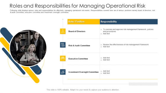 Roles And Responsibilities For Managing Operational Risk Ppt Show Slide Download PDF Roles And Responsibilities For Managing Operational Risk Ppt Show Slide Download PDF