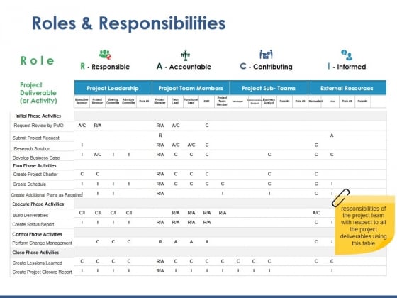 Roles And Responsibilities Ppt PowerPoint Presentation Portfolio Elements