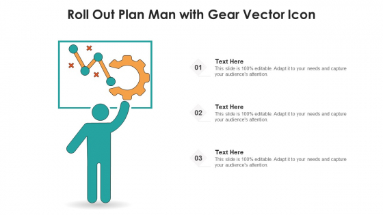 Roll Out Plan Man With Gear Vector Icon Ppt PowerPoint Presentation Ideas Designs Download PDF