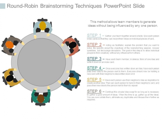 Round Robin Brainstorming Techniques Powerpoint Slide Round Robin Brainstorming Techniques Powerpoint Slide