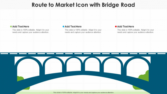Route To Market Icon With Bridge Road Template PDF Route To Market Icon With Bridge Road Template PDF