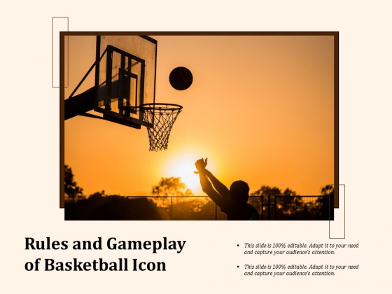 Rules And Gameplay Of Basketball Icon Ppt PowerPoint Presentation Infographics Samples PDF Rules And Gameplay Of Basketball Icon Ppt PowerPoint Presentation Infographics Samples PDF