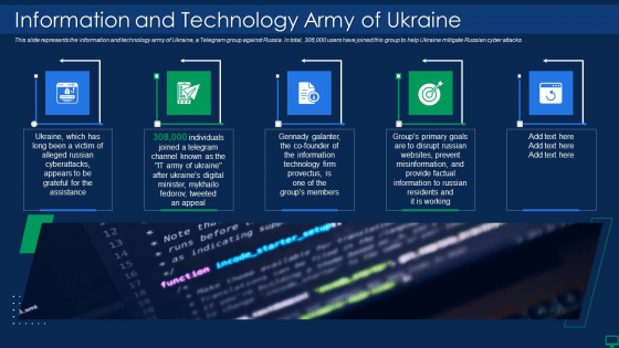 Russian Cyber Attacks On Ukraine IT Information And Technology Brochure PDF Russian Cyber Attacks On Ukraine IT Information And Technology Brochure PDF