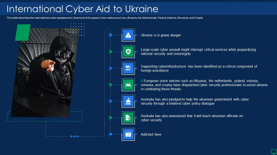 Russian Cyber Attacks On Ukraine IT International Cyber Aid Sample PDF