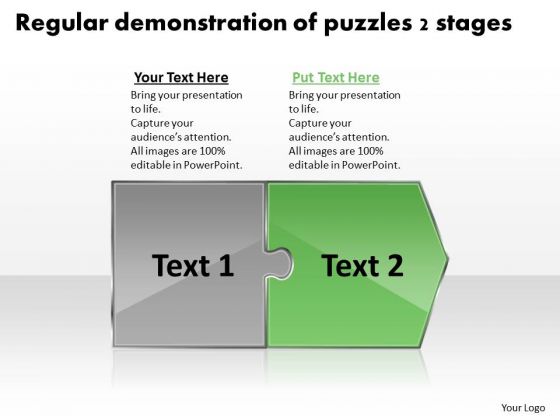 Regular Demonstration Of Puzzles 2 Stages Flow Diagram Slides PowerPoint Templates Regular Demonstration Of Puzzles 2 Stages Flow Diagram Slides PowerPoint Templates