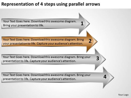 Representation Of 4 Steps Using Parallel Arrows Online Business Plan PowerPoint Slides Representation Of 4 Steps Using Parallel Arrows Online Business Plan PowerPoint Slides