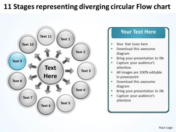 Representing Diverging Circular Flow Chart Process PowerPoint Slides Representing Diverging Circular Flow Chart Process PowerPoint Slides